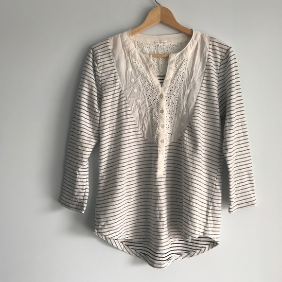 thyme and honey Tops - • Striped Popover Blouse •